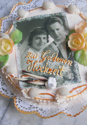 Fototorte zur Goldenen Hochzeit&hellip;