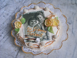 Fototorte zur Goldenen Hochzeit&hellip;