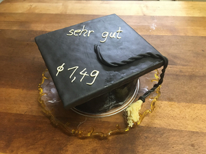 Torte zum Abschluss, "Notendurchschnitt 1,49 - sehr gut"&hellip;